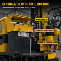 Plateforme de forage minier WD-C2000 de 2000 m avec plateforme sur chenilles entièrement hydraulique robuste pour l'exploration en milieu tropical