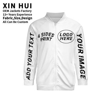 Blouson Bomber d'Hiver de Haute Qualité en Gros, Personnalisable avec Votre Logo, Texte ou Photo, Décontracté, Entièrement Zippé, Coupe-Vent, Écologique - Product Image 1