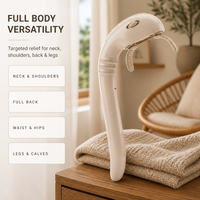 Masseur manuel à long manche, simulation de main humaine, pétrissage réglable, outil de massage cervical, du cou, des épaules et du dos pour la maison et le bureau