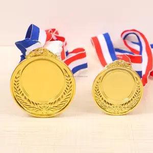 Medalla de metal personalizada para eventos deportivos, medalla de espiga de trigo para maratón, escuela general