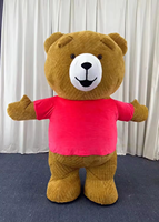 Costume gonflable de mascotte d'ours en peluche Efun personnage de dessin animé mascotte gonflable d'ours en peluche Cosplay pour adultes