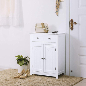 Mobiletto da <span class=keywords><strong>Bagno</strong></span> Autoportante VASAGLE con Cassetto, 60 x 30 x 80 cm, Armadietto Bianco in Legno per Stoccaggio - Product Image 3