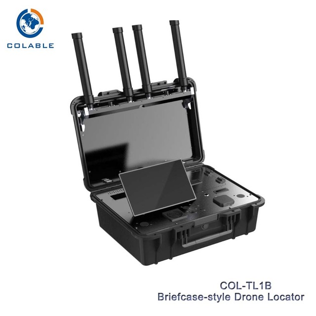 Portable 10km Detector GPS Positioning Suitcase 300Mhz~5.8Ghz OEM Service UAV Drone Locator Security Signal Remote Control