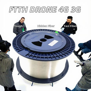 Dron FTTH económico 4G 3G G657B3 G657A1/A2 0,3/4/5/9mm monomodo Nylon PVC equipo de fibra óptica transparente - Product Image 2