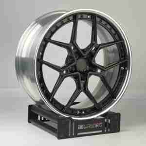 <span class=keywords><strong>KW</strong></span> 2 pièces Jantes 5x112 Jantes 21 22 23 pouces Noir brillant Jantes de voiture en alliage forgé personnalisées pour <span class=keywords><strong>Audi</strong></span> Q7 <span class=keywords><strong>Q8</strong></span> SQ8 RS <span class=keywords><strong>Q8</strong></span> R8 A6 A7 A8 - Product Image 4