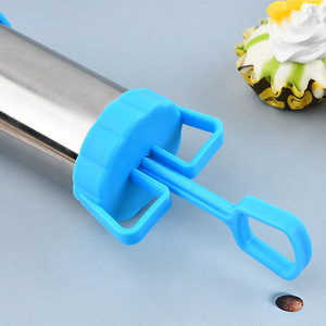 5 cái/bộ Hot Bán thép không gỉ bánh Báo Chí Gun Kit với 3 đóng băng lời khuyên và một thìa Pastry Gun cho Baking trang trí - Product Image 4