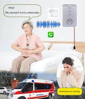 Botón de Pánico 4G con Llamada de Emergencia GSM SOS, Contacto de Emergencia para Personas Mayores y Discapacitadas, Llamada Telefónica por Voz, Montable en Pared, con Sensor PIR