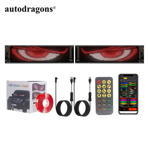 แอป Autodragons ควบคุม DIY 20*64PX 1 ช่องควบคุม 2 ช่องแสดงผล LED แบบเลื่อนได้  หน้าจอเมทริกซ์  ตั้งโปรแกรมได้ผ่านแอป RGB สำหรับรถบรรทุก รถกระบะ - Product Image 2