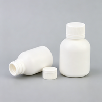 Flacon de 70 ml en PEHD pour médicaments liquides, avec bouchon à vis, opaque, pour liquides oraux, réactifs chimiques, emballage pharmaceutique