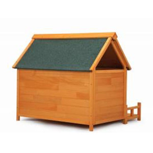 Cabane pour chien en bois avec porche, design moderne, abri pour animaux pas cher, niche extérieure indestructible avec toit - Product Image 4
