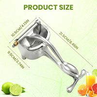 Multifunctionele handmatige citruspers voor sinaasappels, citroenen en fruit, duurzaam plastic (PP), huishoudelijk gebruik, klein keukenhulpmiddel, handbediend