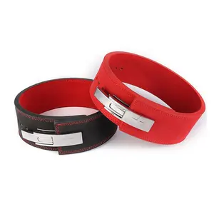 Wholesale Power Fitness Belt 4-Layer 10mm Thick Cowhide Leather Weightlifting Belt Lever Custom Gym Power Lifting Belt