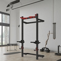 Nouveau design 2024 – Rack de musculation multifonctionnel en acier mural pliable avec fonction Smith pour entraînement REYK