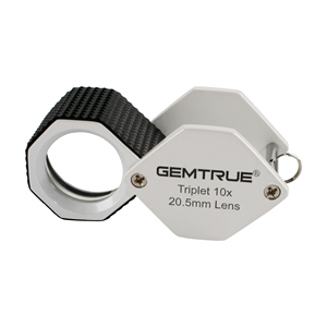 Professional High Clarity <strong>20.5mm</strong> <strong>Diamond</strong> <strong>Loupes</strong> 10x Triplet with Ergonomic Rubber-grip - Product Image 1
