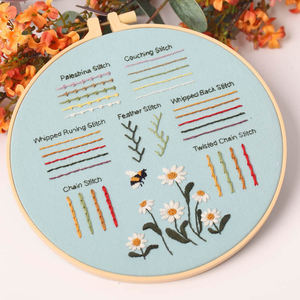 Kit <span class=keywords><strong>de</strong></span> Bordado Simple para Adultos, Aprende a Hacer <span class=keywords><strong>Puntadas</strong></span>, <span class=keywords><strong>Diferentes</strong></span> Tipos <span class=keywords><strong>de</strong></span> Bordado Familiar para Adultos - Product Image 4