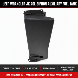 Tanque de Gasolina Mejorado de 115L+70L para <span class=keywords><strong>Wrangler</strong></span> JK, Al-Mg, Sistema de Sifón, Placa Lateral de 3mm, Kit de Expedición Todoterreno 4x4 para Rock Crawling - Product Image 2