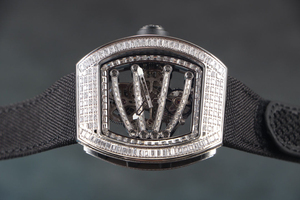 Montre classique incrustée de diamants de haute qualité, boîtier en acier inoxydable, montre en toile, montre décontractée pour homme, montre tourbillon - Product Image 5