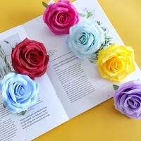 Aksesoris Rambut DIY Mawar Sutra Simulasi Realistis Buatan Tangan, Corsage Pernikahan, Properti Latar Belakang Fotografi, Dapat Disesuaikan