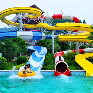 Parc aquatique d'amusement, toboggan aquatique en fibre de verre, toboggan aquatique commercial extérieur, toboggan aquatique en <span class=keywords><strong>piscine</strong></span> enterrée, jeux de parc aquatique amusants, équipement de <span class=keywords><strong>jeu</strong></span> - Product Image 6