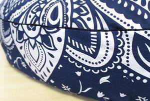 Housse de coussin de sol grande taille imprimée à la main, style bohème mandala, pour méditation et yoga, vente en gros B2B - Product Image 5