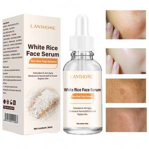 Sérum <span class=keywords><strong>de</strong></span> visage à l'<span class=keywords><strong>extrait</strong></span> <span class=keywords><strong>de</strong></span> riz blanc OEM ODM pour l'élimination antioxydante des taches brunes, liquide <span class=keywords><strong>de</strong></span> soin du visage hydratant et blanchissant anti-âge - Product Image 2