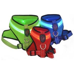 Grosir Tali Kekang <span class=keywords><strong>Led</strong></span> Anjing Usb Aksesori Hewan Peliharaan Rompi Kekang Anjing dan Tali Kekang Anjing - Product Image 2