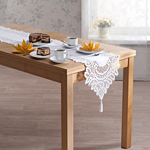 Blanc Jacquard <span class=keywords><strong>Dentelle</strong></span> <span class=keywords><strong>Chemin</strong></span> <span class=keywords><strong>De</strong></span> <span class=keywords><strong>Table</strong></span> Brodé Floral <span class=keywords><strong>Dentelle</strong></span> Commode Écharpe Maison Cuisine En Plein Air Fête <span class=keywords><strong>De</strong></span> Mariage Superposition Décoration - Product Image 5