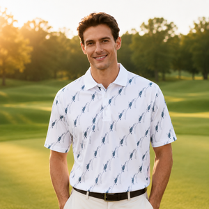 <span class=keywords><strong>Polo</strong></span> da Golf per Uomo con Stampa Integrale, Traspirante, Elasticizzata, Manica Corta, Prestazioni Premium, Stile di Vita Attivo, <span class=keywords><strong>Polo</strong></span> da <span class=keywords><strong>Club</strong></span> - Product Image 4