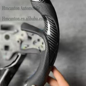 Popular Products Modification Carbon Fiber Perforated Leather Grip Steering <b>Wheel</b> Fit for Cadillac Ct4 Ct5 Auto Steering <b>Wheel</b> - Product Image 5
