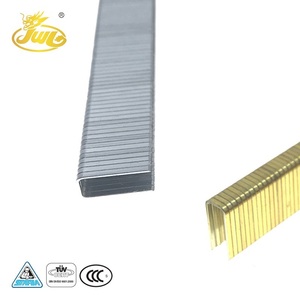 21GA U Type <span class=keywords><strong>Clou</strong></span> Agrafe de Matériel Plaqué <span class=keywords><strong>Or</strong></span> En Acier Clous De Meubles - Product Image 1