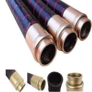 Tuyau hydraulique haute pression en caoutchouc, renforcé de 4 couches de fil d'acier, pour machines de construction, résistant à l'huile et à l'abrasion - Product Image 1