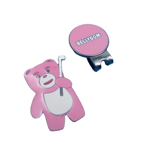 Clip Metálico para Gorra de Golf Kolwin, Marcador de Bola Magnético Decorativo con Personaje de Dibujos Animados, Dorado y Plateado, Dos Tonos - Product Image 5