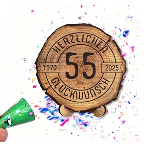 Plaque personnalisée en bois de tilleul gravée au laser avec photo, cadeau d'anniversaire de 50 ans, souvenir en bois personnalisé - Product Image 2