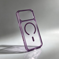 JOYPORODO B559 Coque transparente en PC pour iPhone 17 Pro 18 Pro 17 Pro Max 18 Pro Max avec protection d'angle pour chargement magnétique sans fil