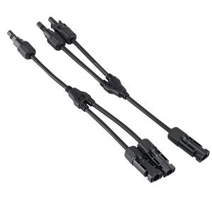 موصل طاقة شمسي متعدد الاتصالات 30 أمبير 1000 فولت تيار مستمر IP67 من النحاس، موصل ذكر وأنثى متوازي 1 إلى 2 أو 2 إلى 1 على شكل Y للأنظمة الكهروضوئية - Product Image 1