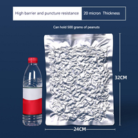 Sacs en Mylar thermoscellables en aluminium réutilisables avec feuilles autocollantes pour étiquettes, sacs de conservation en Mylar pour aliments