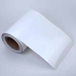 Waterproof PET Label Transparent Vinyl Roll 1070mm*1000m*80mic Wholesale Inkjet Printing Label Roll Materials - Product Image 3