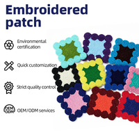 En gros, Patch brodé en chenille, Applique lettres colorées, Patch thermocollant, Badge en tissu éponge pour la décoration de vestes, chapeaux et vêtements