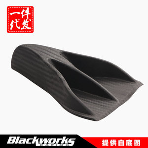 Page Accessories Carbon Fiber <b>Rear</b> <b>Spoiler</b> Wing Shaped For Car Roof Trim Shark Fin Style - Product Image 3