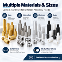 Entretoises filetées hexagonales personnalisées en laiton, acier inoxydable, nylon M2 M3 M4 M5 M6 pour PCB, usinées CNC avec précision, OEM ODM