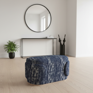 Banco Otomano Moderno e Leve em Tecido Boucle Conversível, Design Personalizável para Quarto, Entrada e Apartamento - Product Image 1