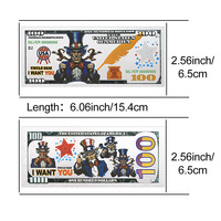 Ensemble de cartes bancaires commémoratives en feuille d'argent de l'Uncle Sam américain, objets de collection patriotiques sur l'histoire des États-Unis