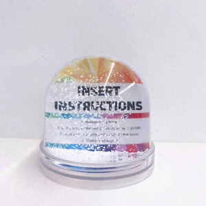 2024 Do It Yourself Acrylique Snow Globes <span class=keywords><strong>Cadre</strong></span> d'insertion <span class=keywords><strong>de</strong></span> photo <span class=keywords><strong>de</strong></span> Noël en plastique - Product Image 2