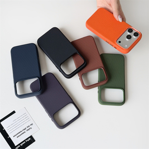 เคสโทรศัพท์แม่เหล็กคุณภาพสูง ผลิตจากผ้าแท้ Techwoven สำหรับ iPhone 14 15 16 17 Pro Max พร้อมปุ่มฟังก์ชัน AI Smart พร้อมโลโก้ - Product Image 5
