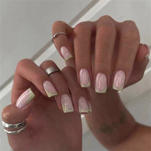 Fournisseur d'<span class=keywords><strong>Ongles</strong></span> Carrés <span class=keywords><strong>Courts</strong></span> à Presser, <span class=keywords><strong>Faux</strong></span> <span class=keywords><strong>Ongles</strong></span> Français à Pointes Blanches de Haute Qualité - Product Image 5