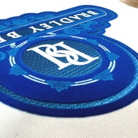 Presse à chaud personnalisé broderie badge troupeau transfert de chaleur vinyle fer sur velours troupeau patch fabricant