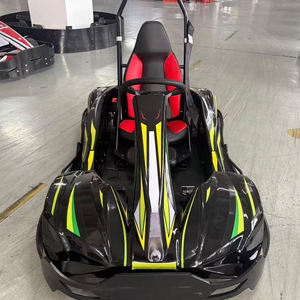 Kart électrique 48V15AH pour adultes, karting de course en plein air, voiture de <span class=keywords><strong>drift</strong></span>, 35 km/h, batterie au phosphate de fer et de lithium, usage commercial, noir, arrière - Product Image 2