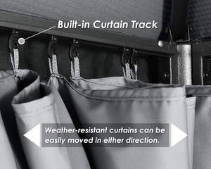 ABCCANOPY 10x10/12Ft Patio Gazebo Toldo con techo suave sedy zahradni Altan se zavesy <span class=keywords><strong>Valencia</strong></span> 3x3m Garden Point - Product Image 3