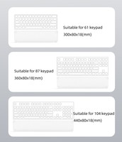 Repose-poignets ergonomique personnalisé et écologique pour clavier mécanique en acrylique