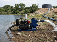 Pompe à eau centrifuge auto-amorçante SQHB à moteur diesel puissant, sans besoin de pré-amorçage